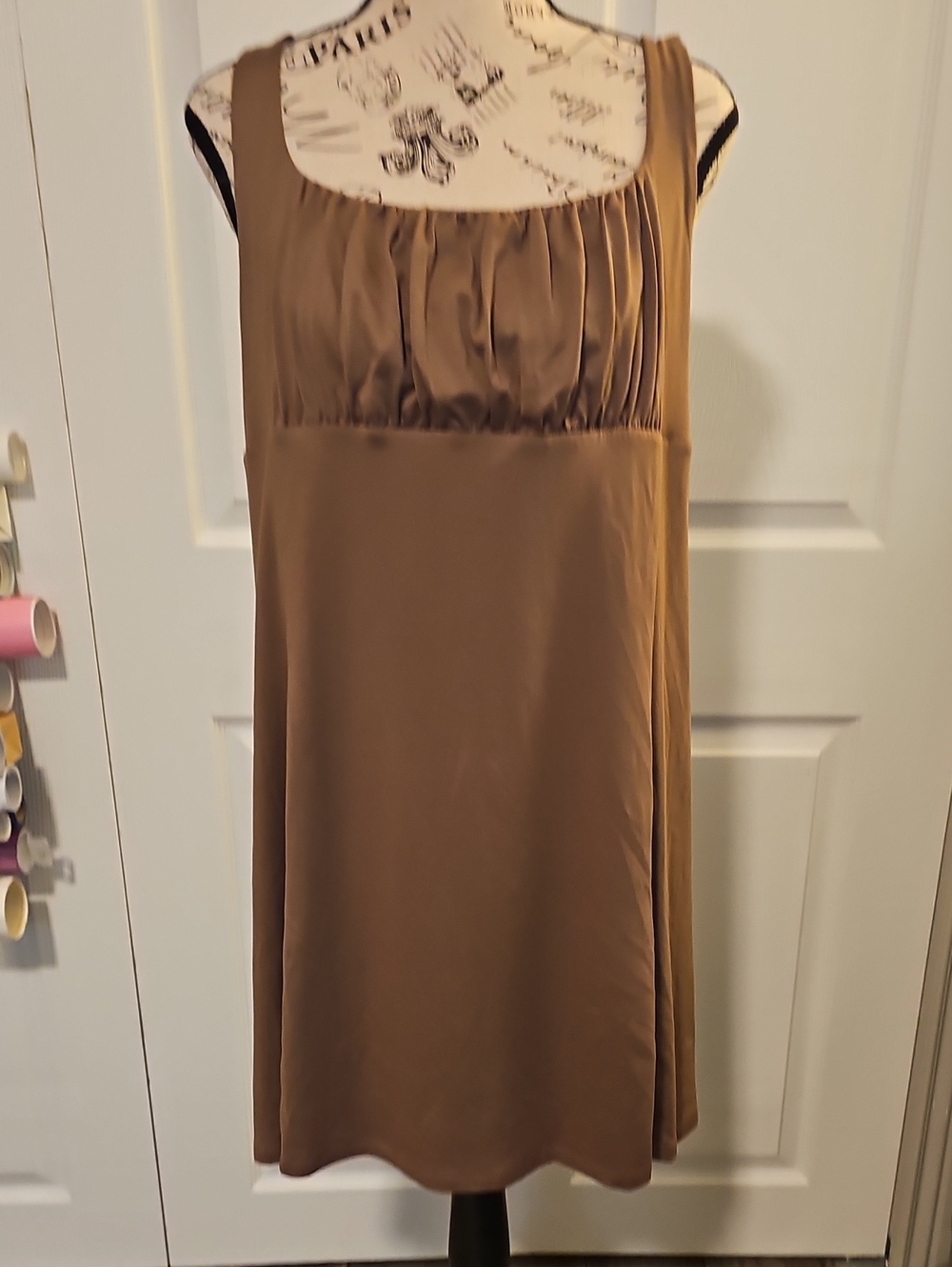 SO Brown Maxi Dress with Scoop Neck